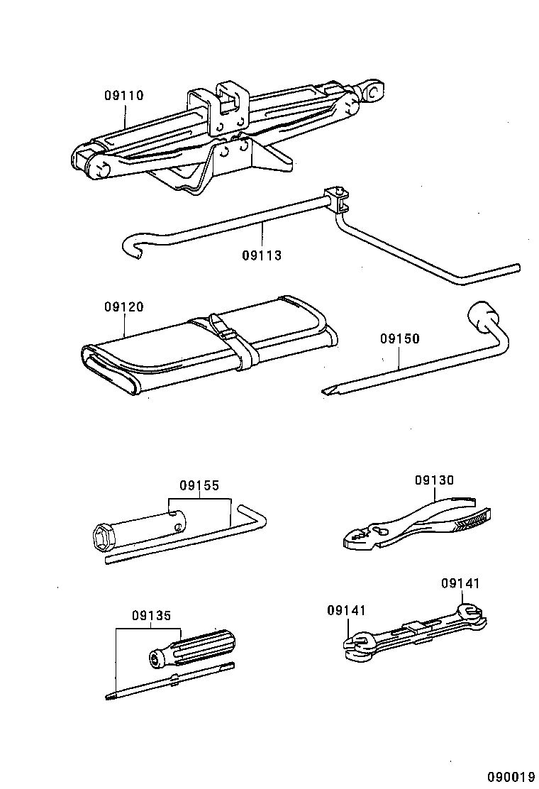 09110-28100 JACK ASSY product image