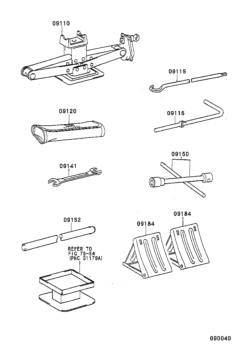09111-65020 JACK ASSY product image