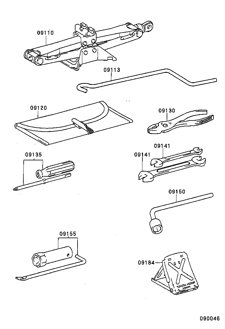 09120-05030 BAG, TOOL product image