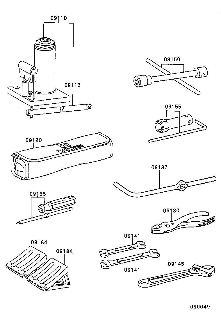 09110-25090 JACK ASSY product image