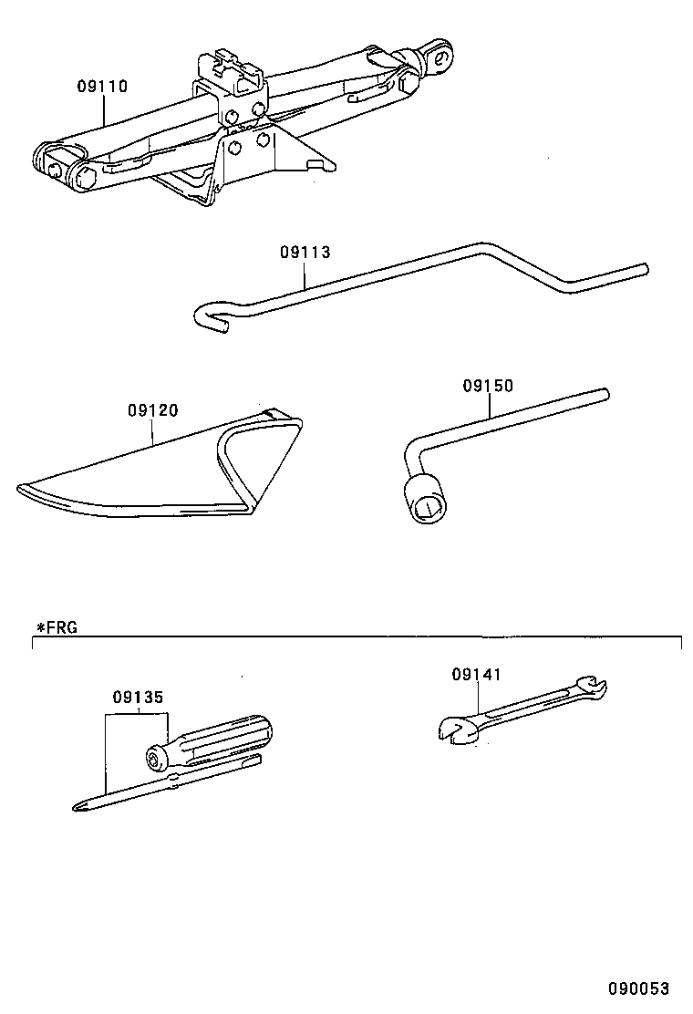 09120-10050 BAG, TOOL product image
