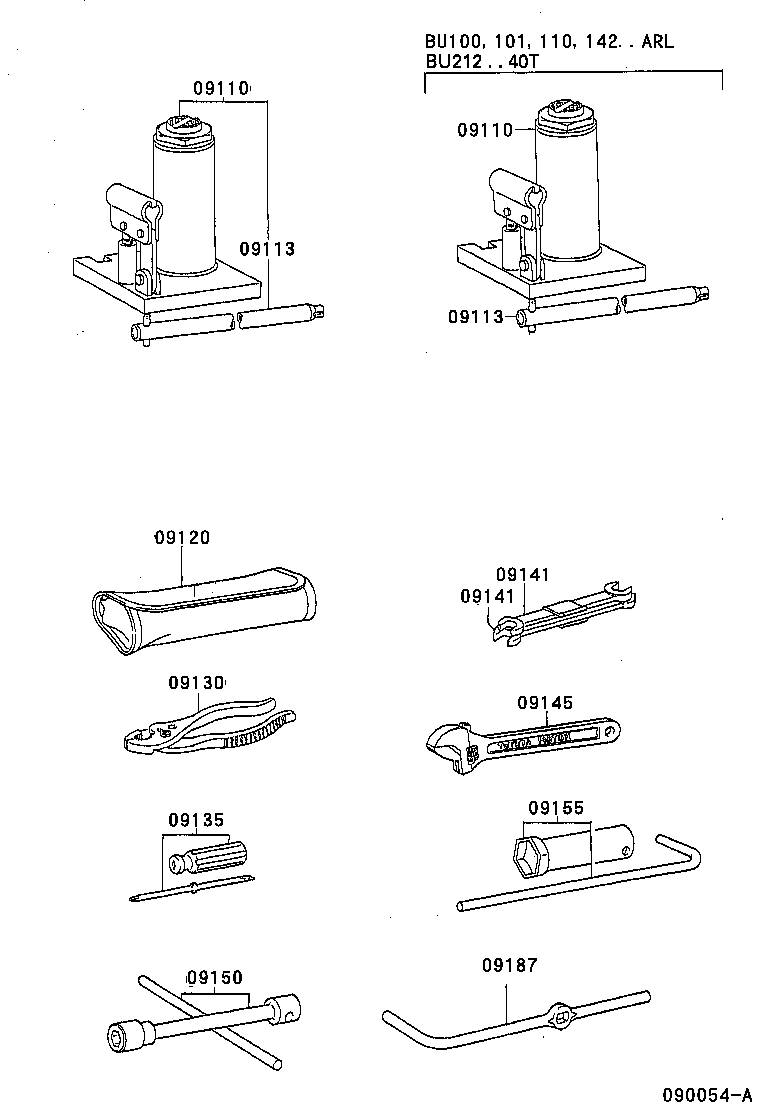 09110-37030 JACK ASSY product image