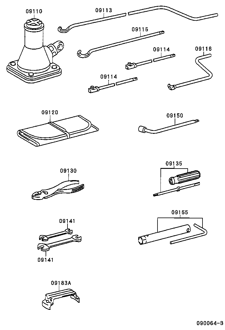 09113-04040 HANDLE, JACK product image