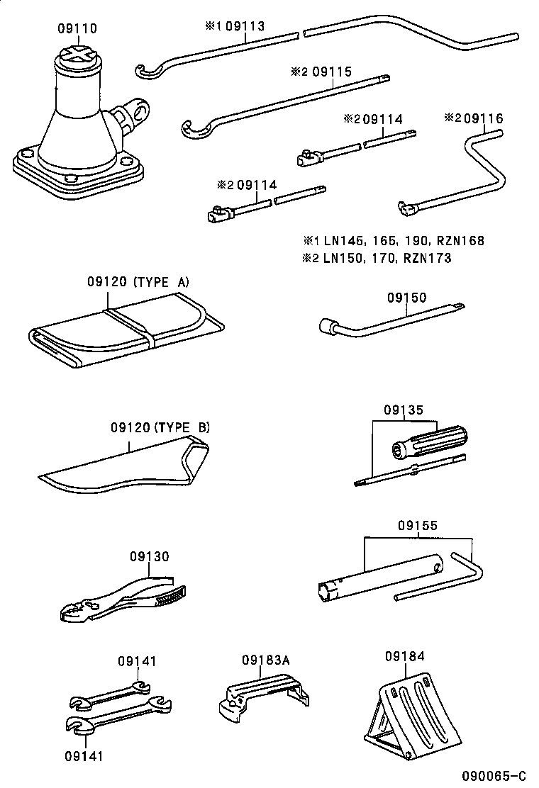 09115-35120 ROD SUB-ASSY, JACK HANDLE product image