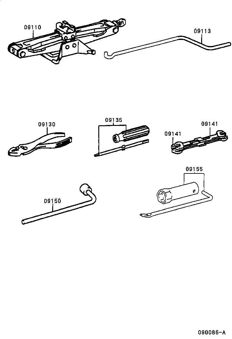 09111-52020 JACK ASSY product image