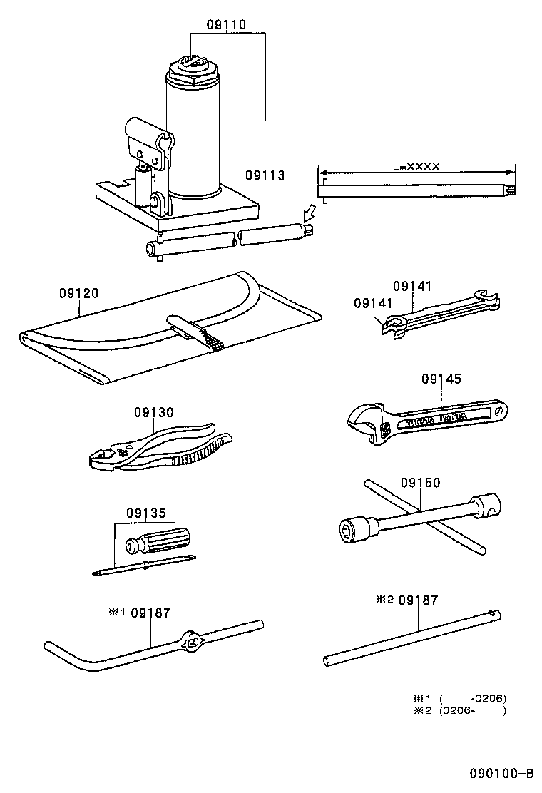 09110-37100 JACK ASSY product image