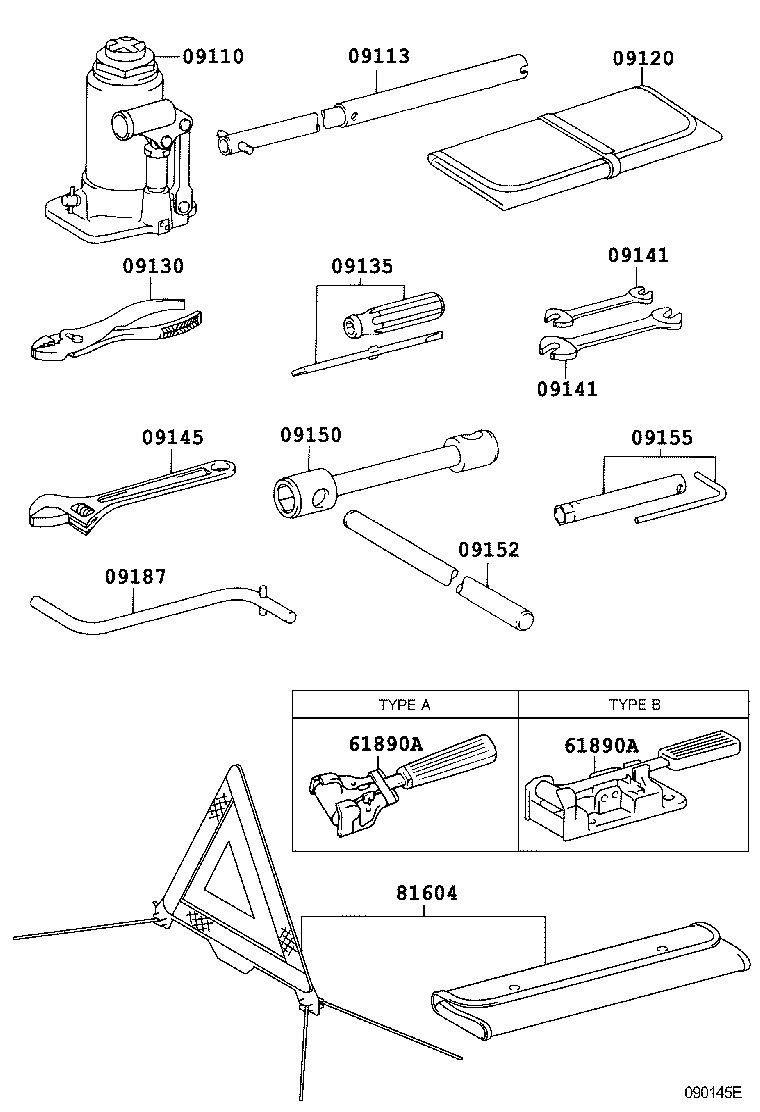 09120-36040 BAG, TOOL product image