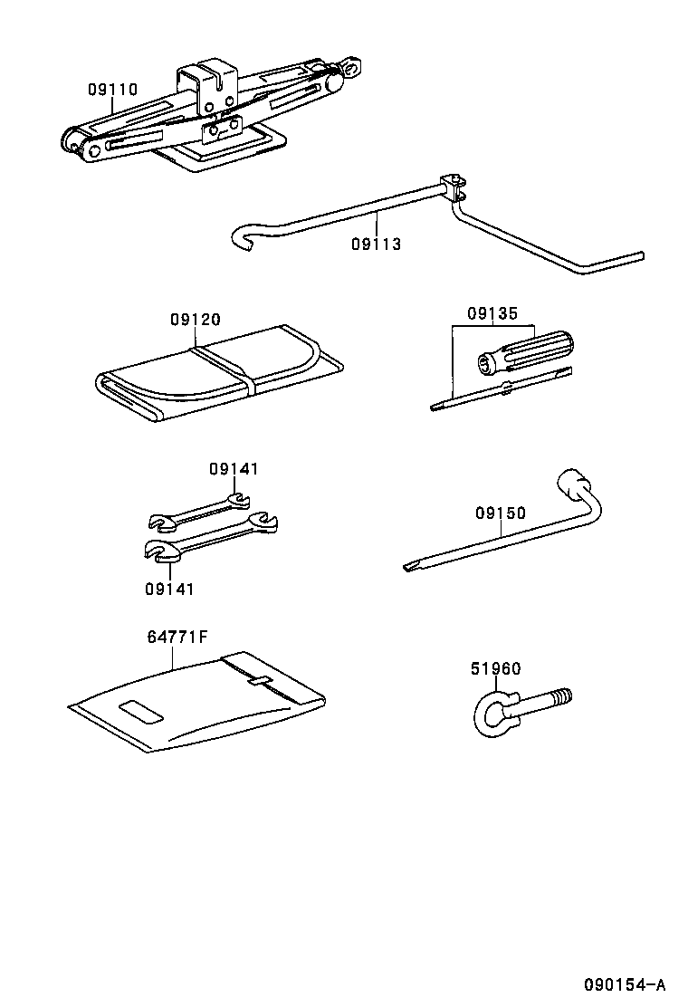 09110-44020 JACK ASSY product image