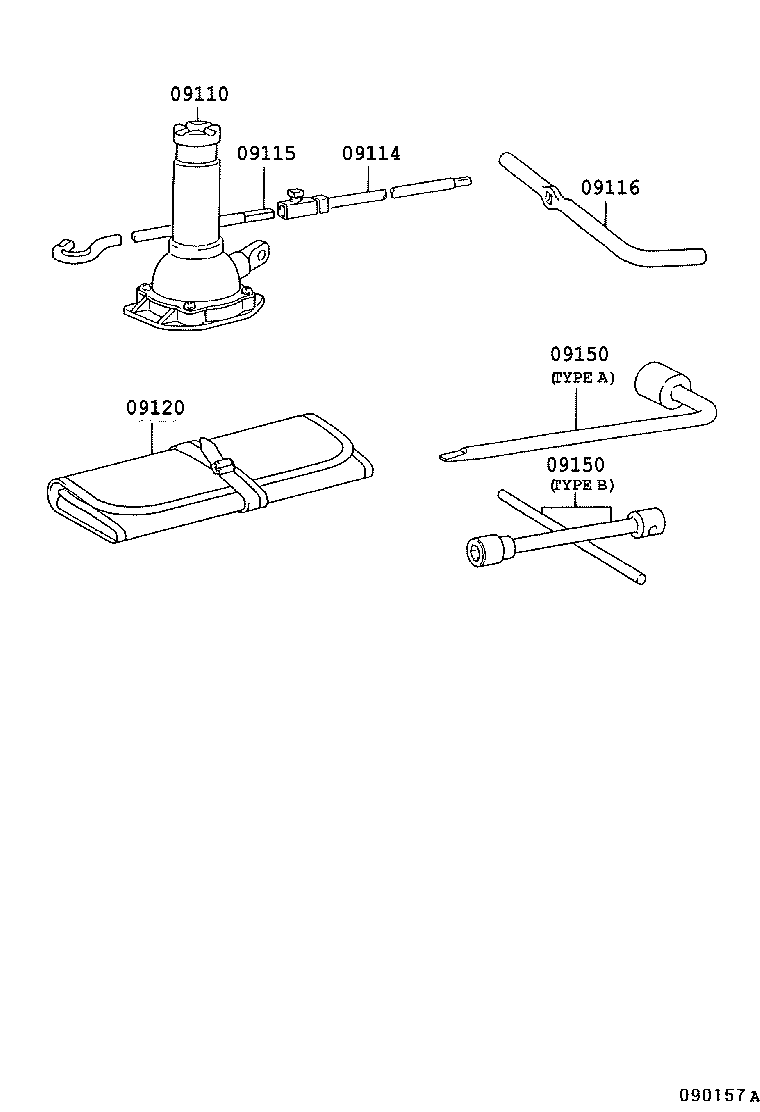 09111-25110 JACK ASSY product image