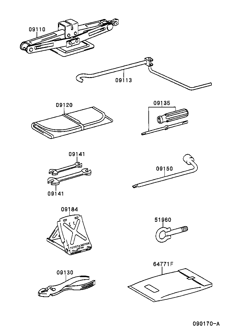09111-28110 JACK ASSY product image