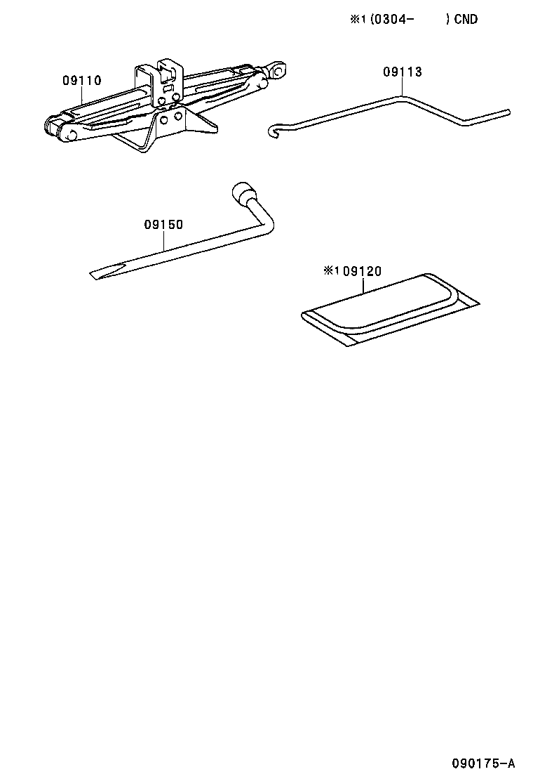 Toyota 09150-35070 WRENCH, HUB NUT BOX