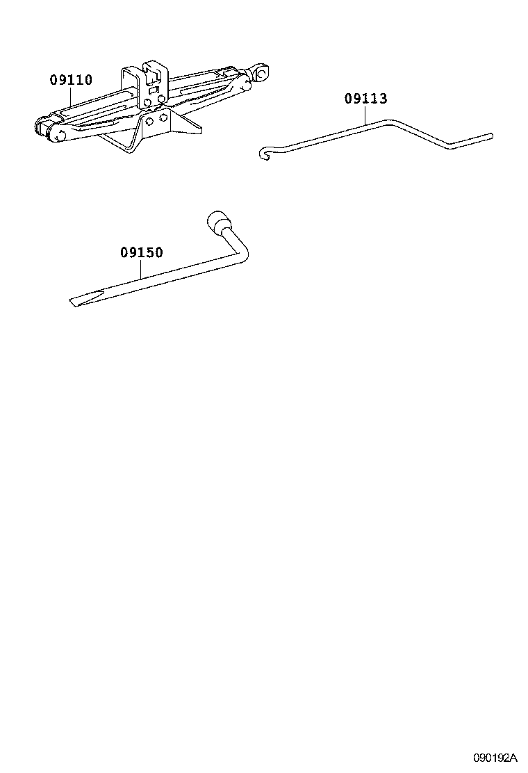 Toyota 09111-AE011 JACK ASSY
