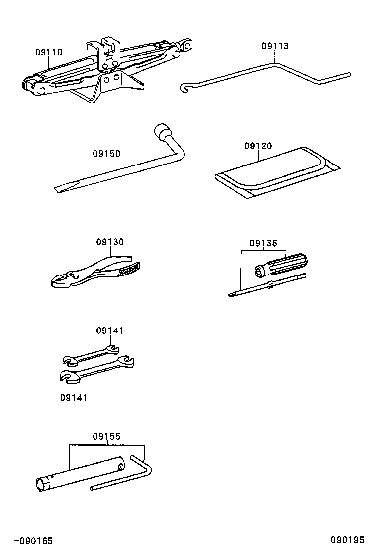 09150-02040 WRENCH, HUB NUT BOX product image
