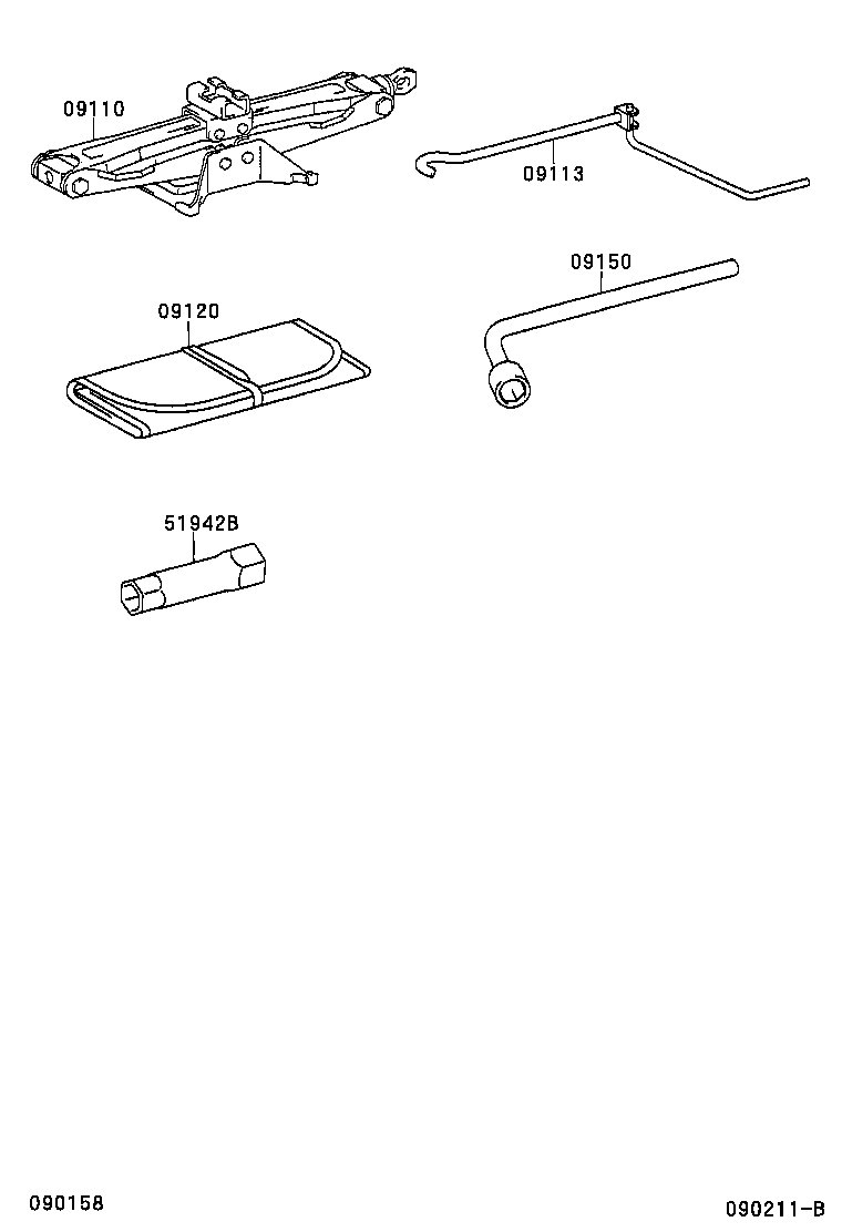 09111-0M010 JACK ASSY product image