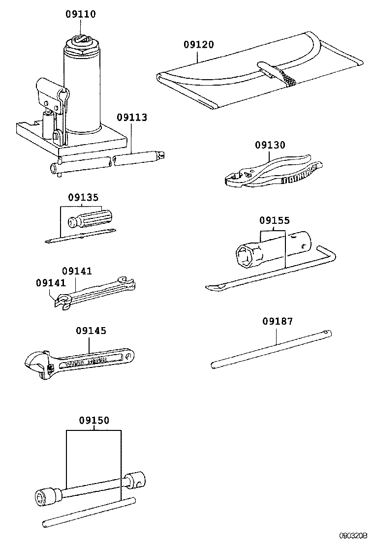 09110-37260 JACK ASSY product image