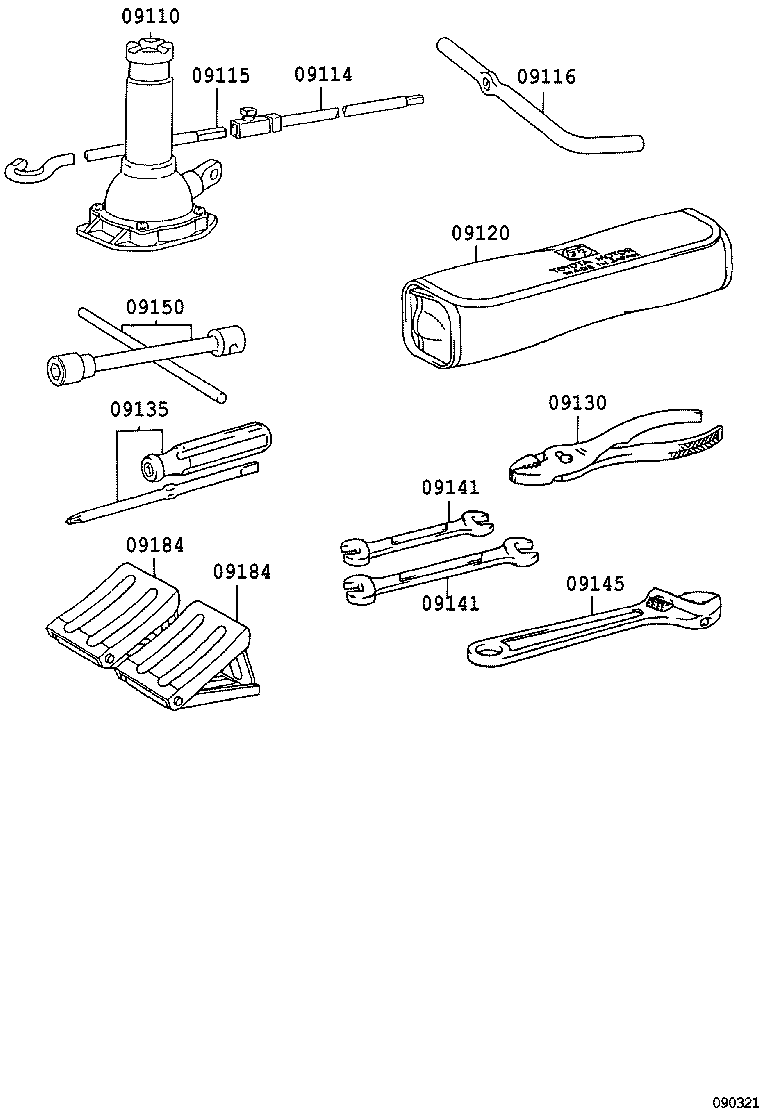 09111-37240 JACK ASSY product image