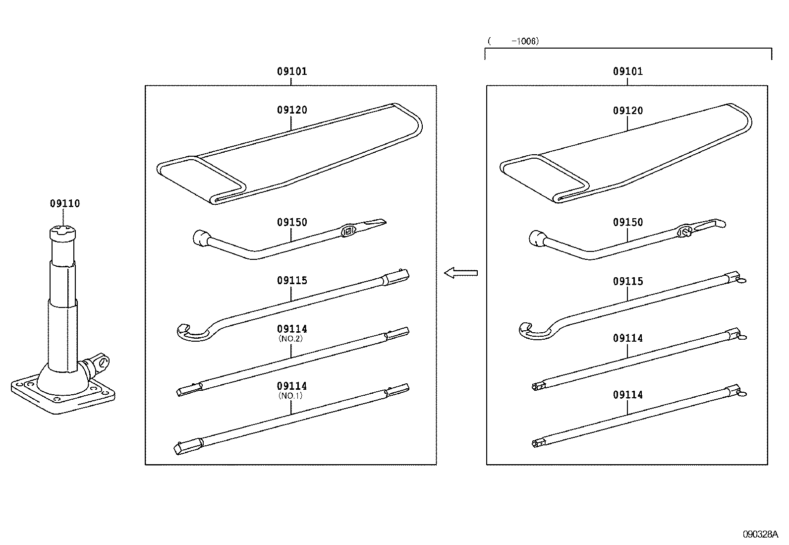Toyota 09120-04080 BAG, TOOL