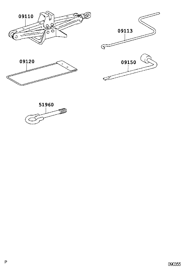09111-52060 JACK ASSY product image