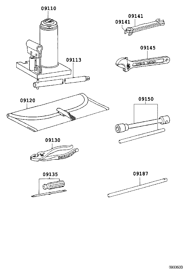 09110-37260 JACK ASSY product image
