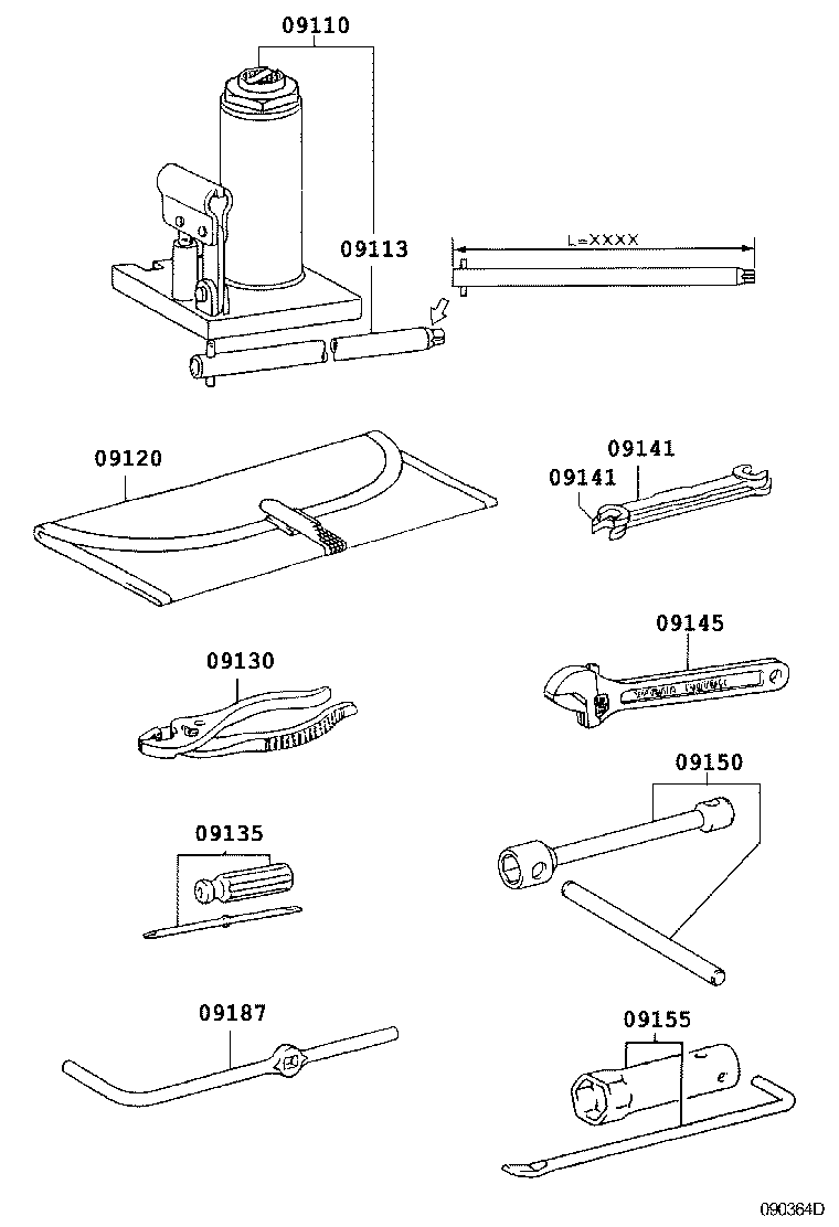09110-37090 JACK ASSY product image