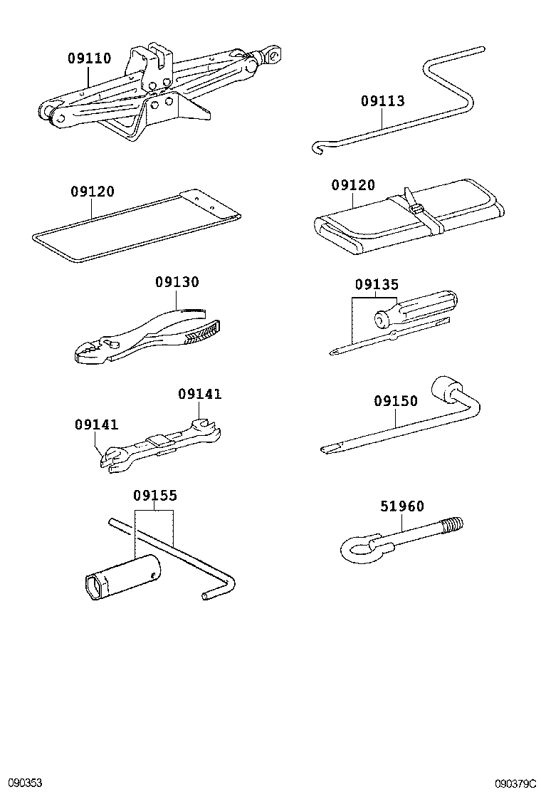 09110-52030 JACK ASSY product image