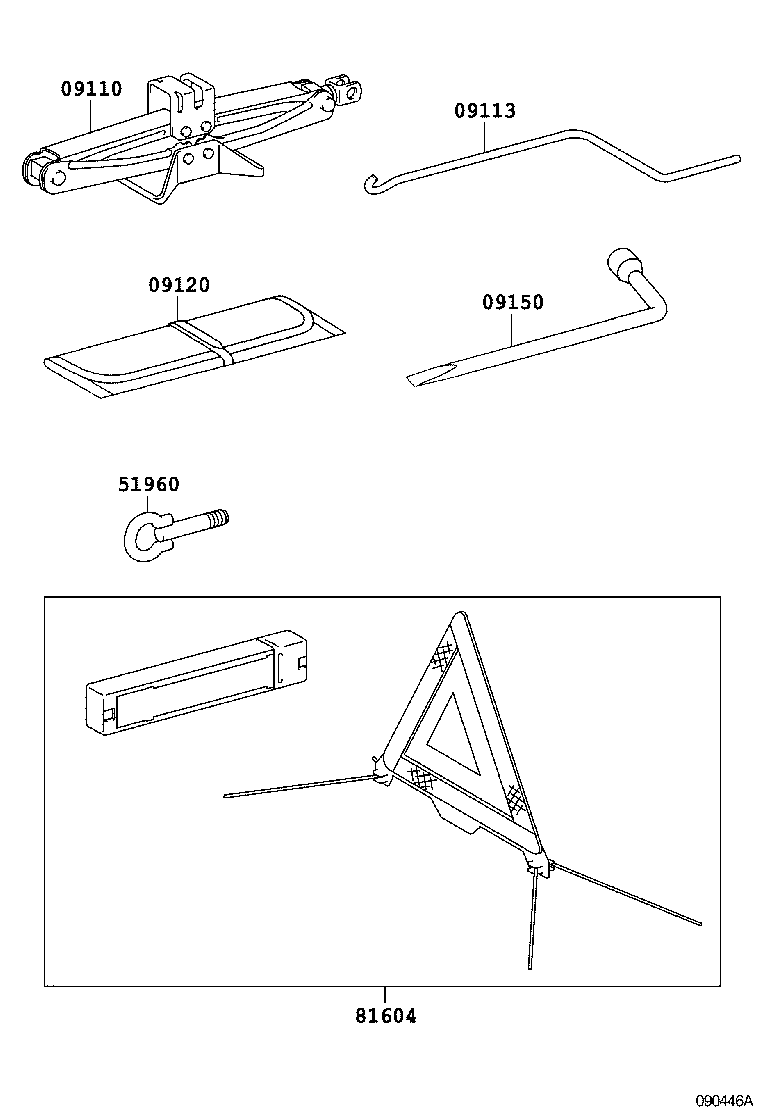51960-02090 HOOK ASSY, FRONT product image