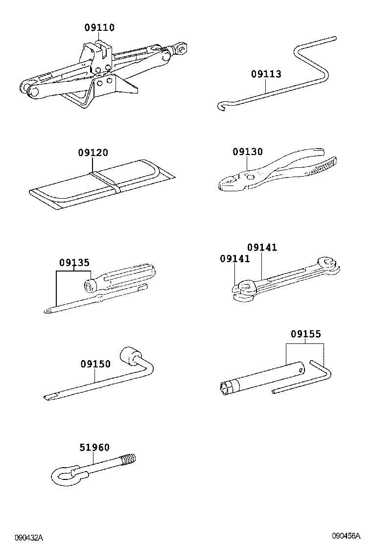 09150-02100 WRENCH, HUB NUT BOX product image