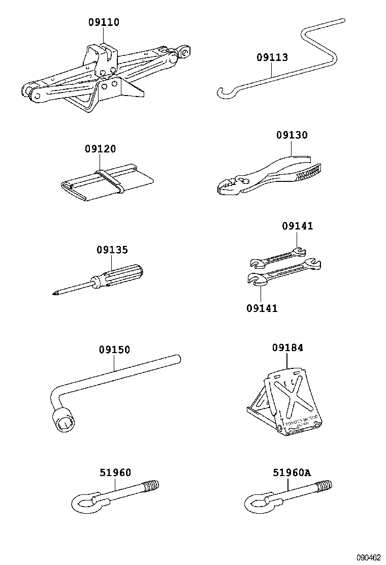 09111-72010 JACK ASSY product image