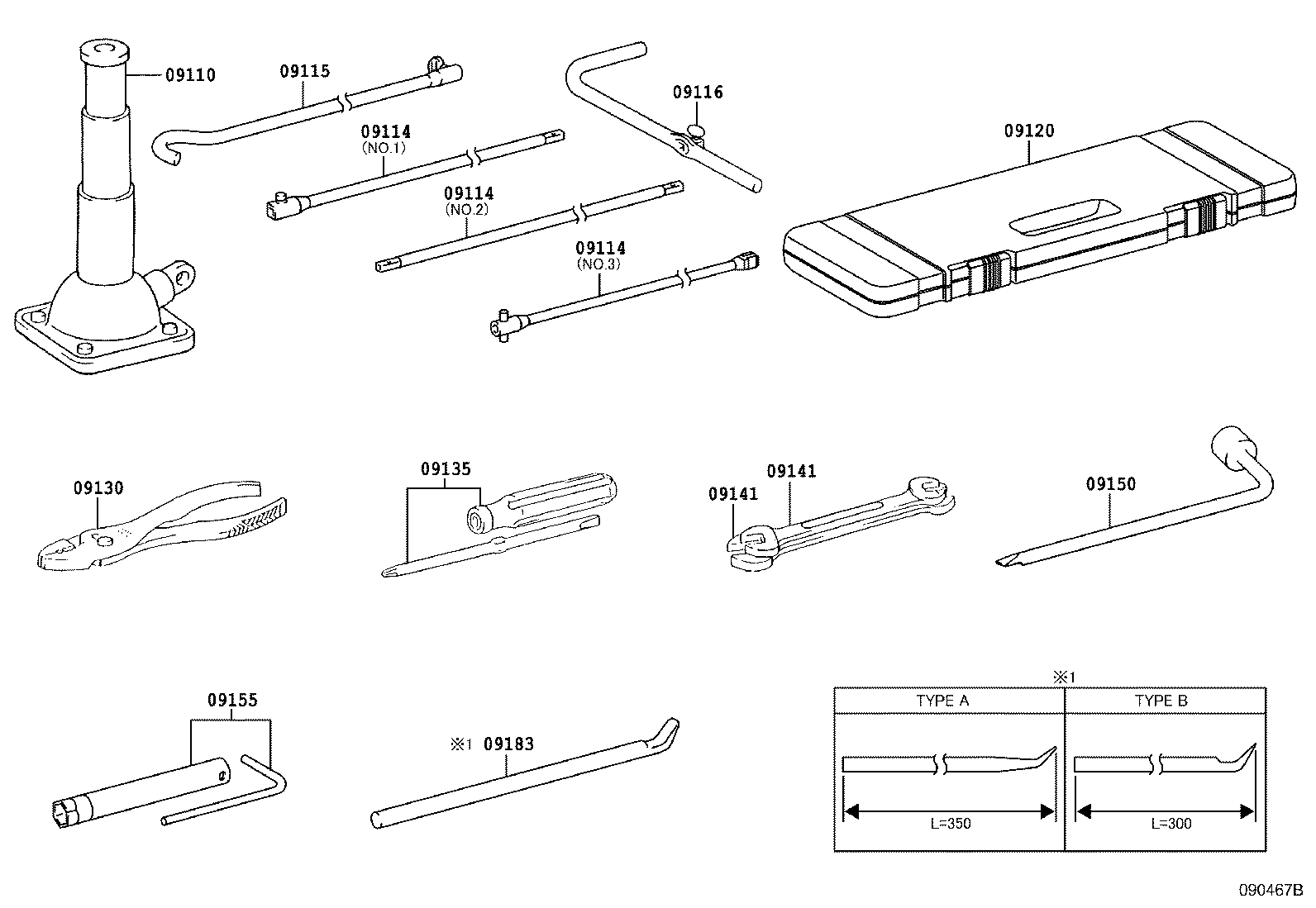 Toyota 09120-60210 BAG, TOOL