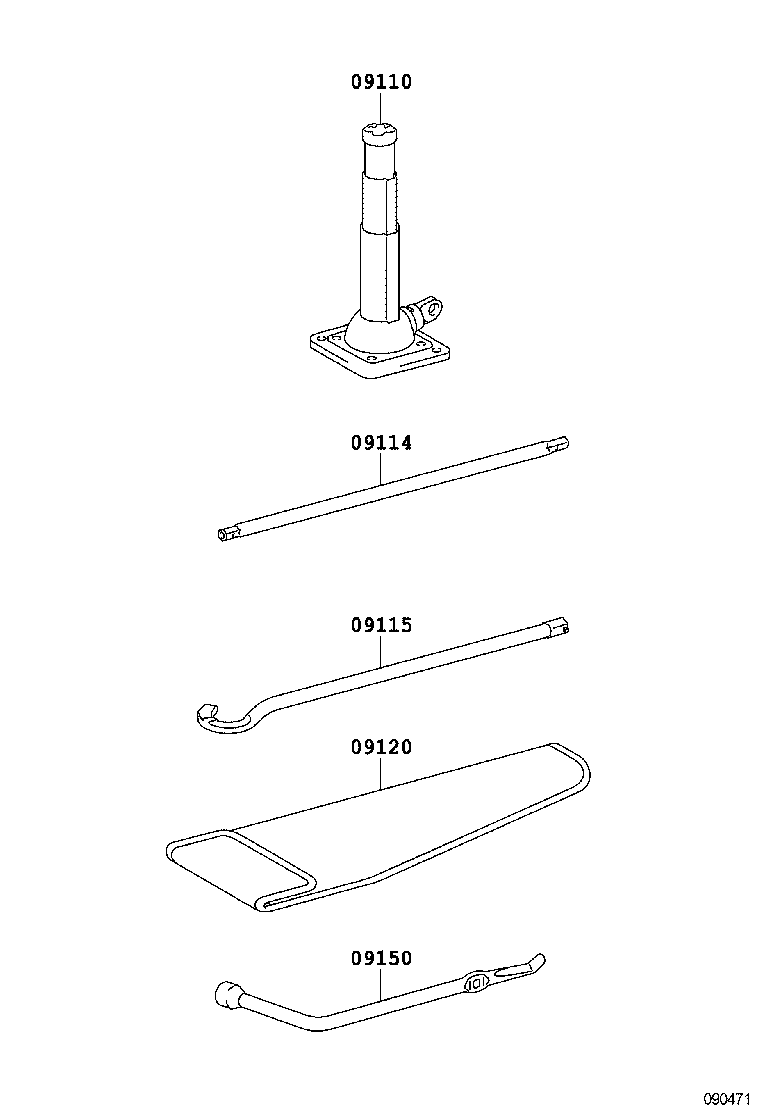 09111-0C080 JACK ASSY product image