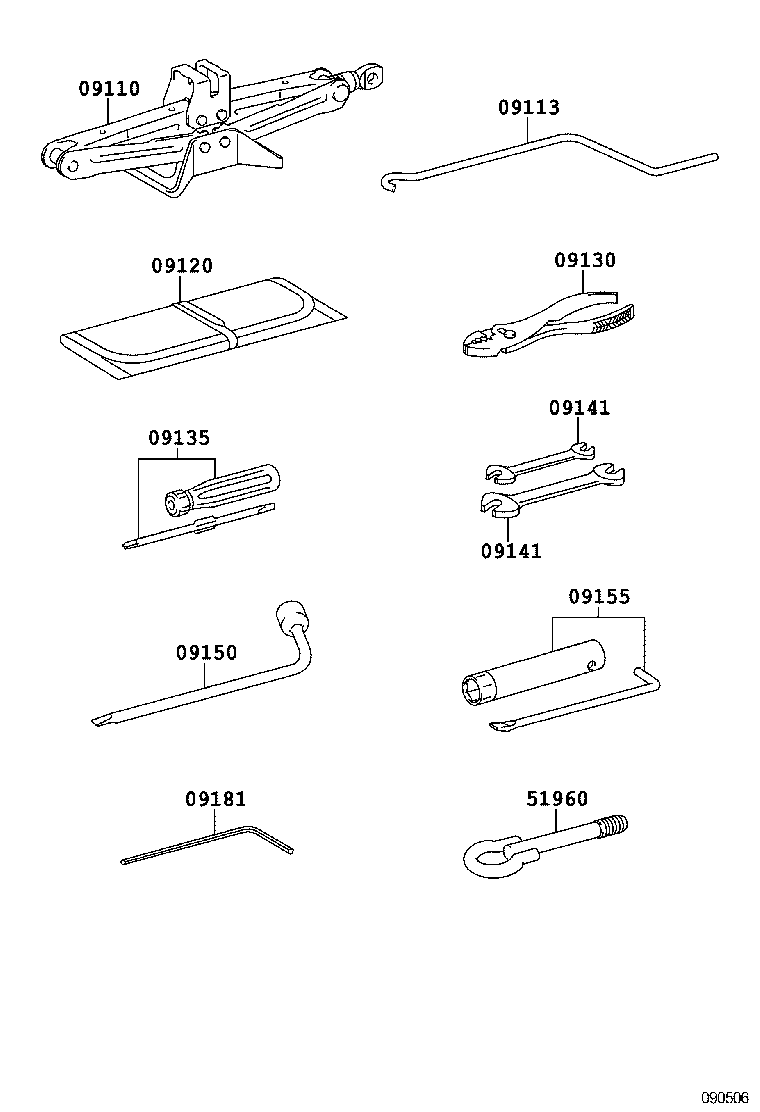 09120-05040 BAG, TOOL product image