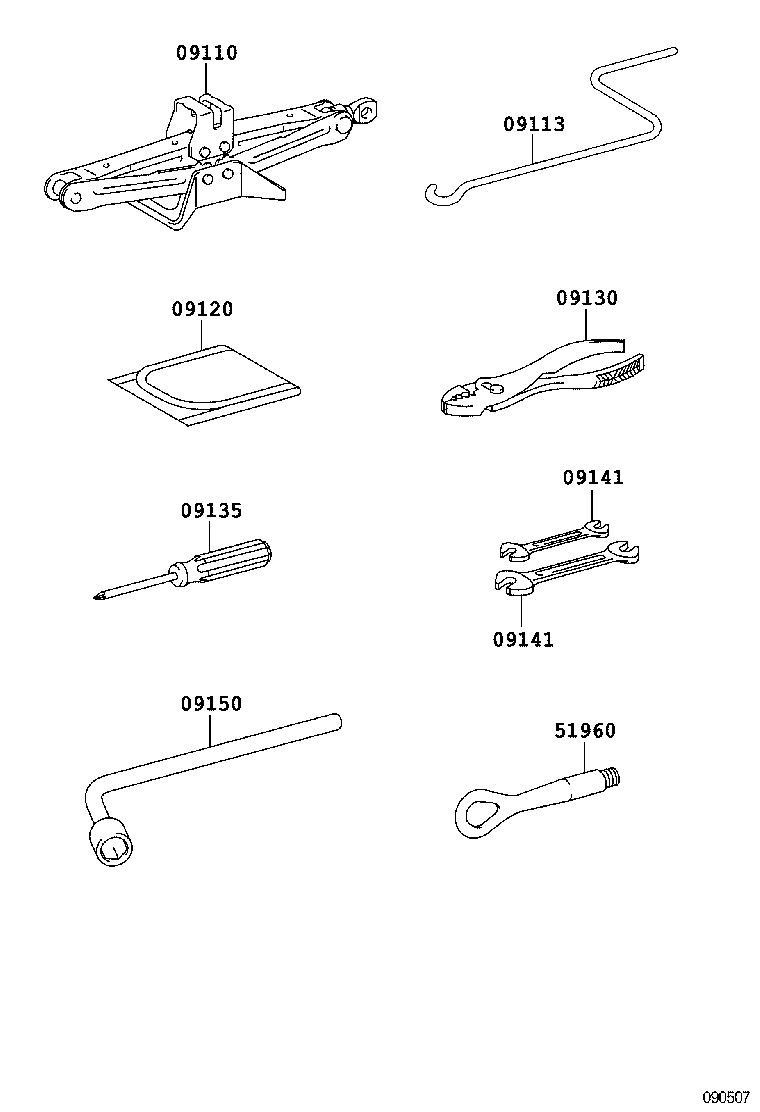 09110-48091 JACK ASSY product image
