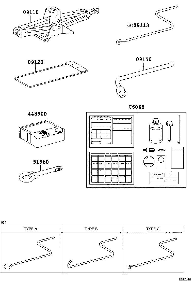 09111-05031 JACK ASSY product image