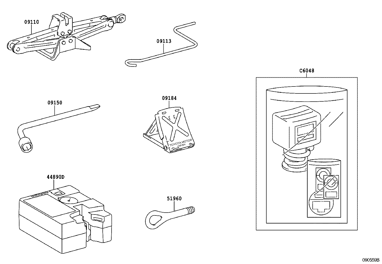 09150-40010 WRENCH, HUB NUT BOX product image