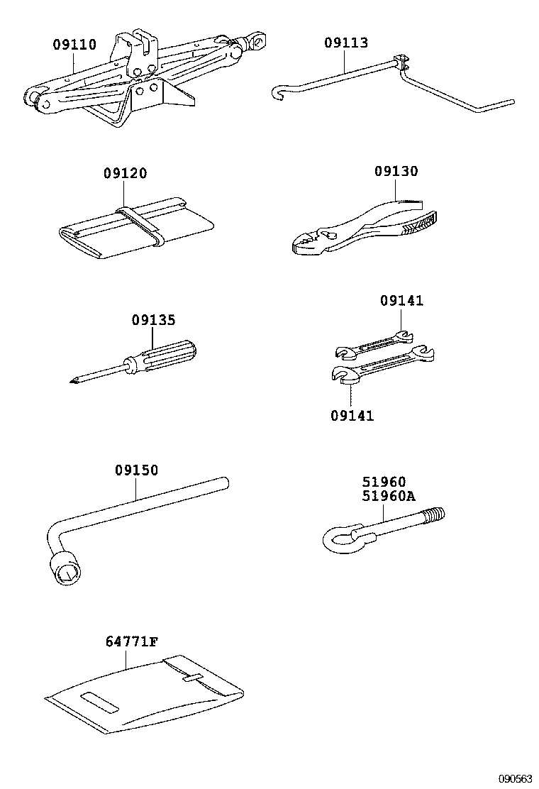 09110-58010 JACK ASSY product image