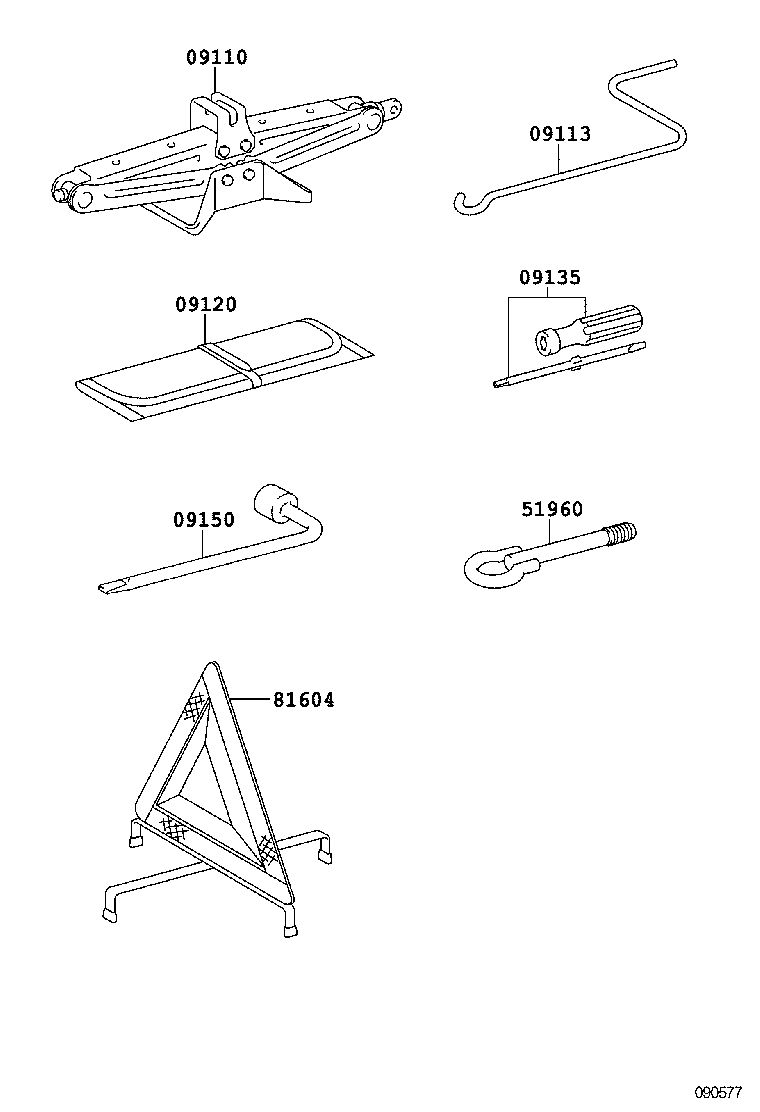 09150-02070 WRENCH, HUB NUT BOX product image