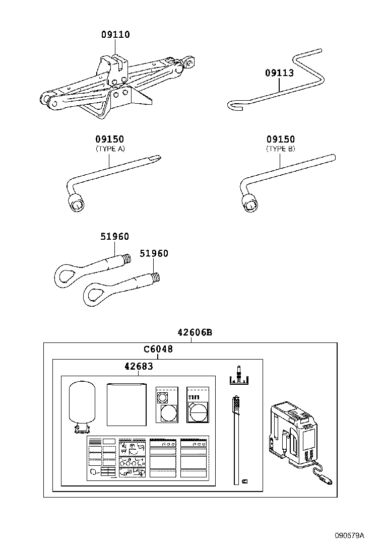 09110-76010 JACK ASSY product image