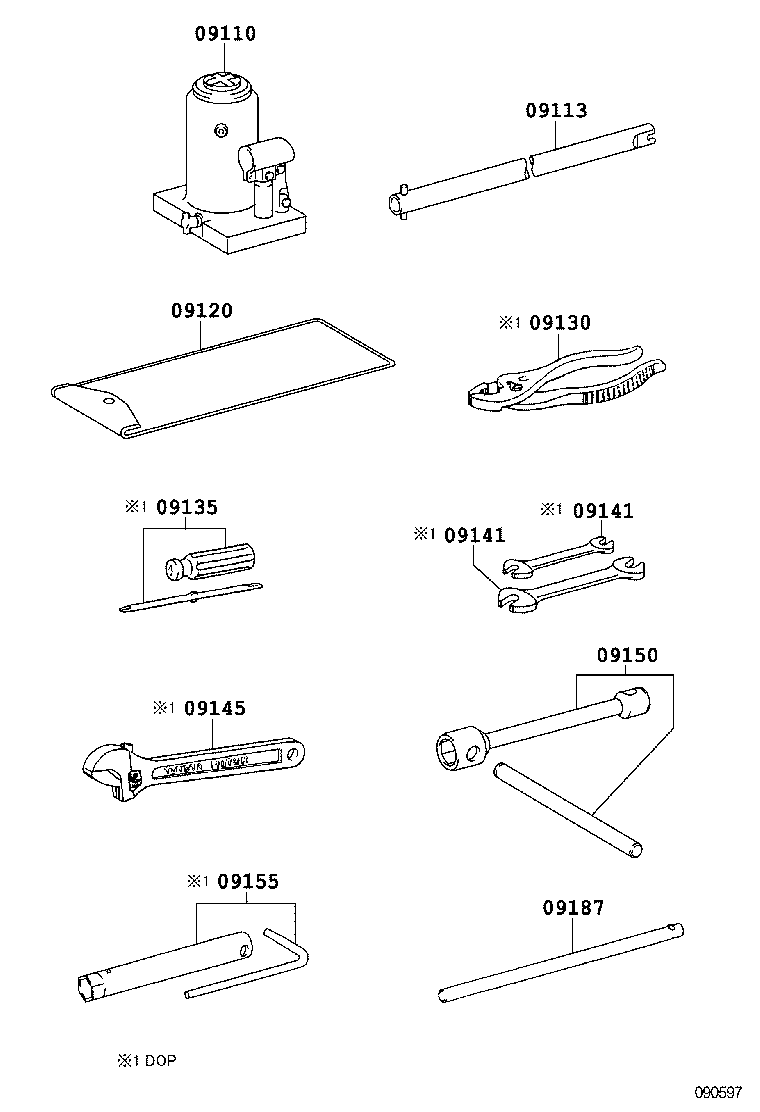 09113-0W080 HANDLE, JACK product image