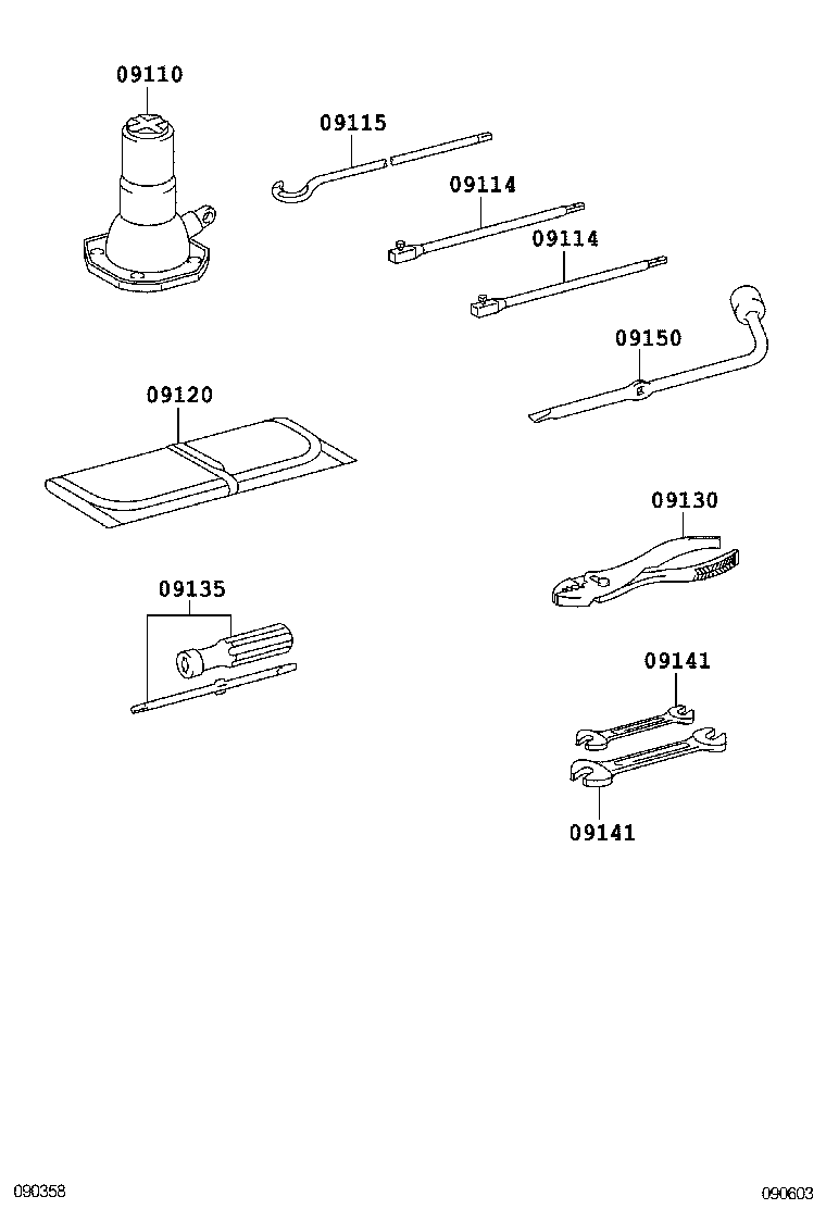 09111-0K081 JACK ASSY product image