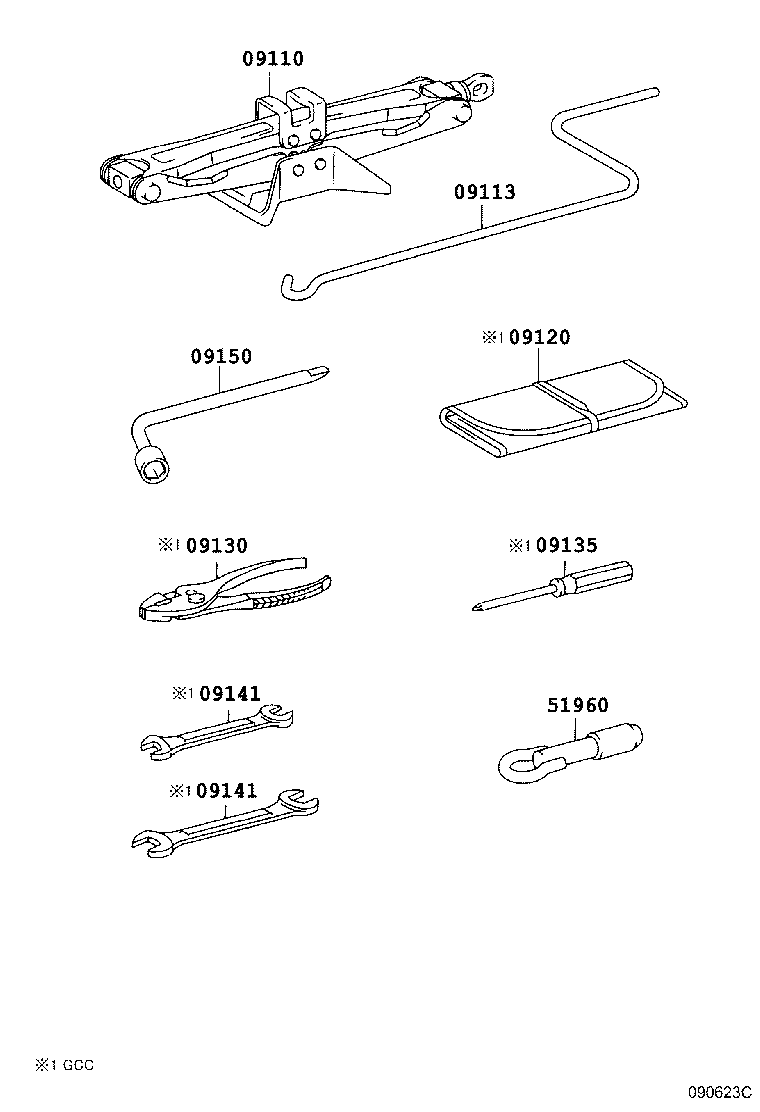 09110-33061 JACK ASSY product image