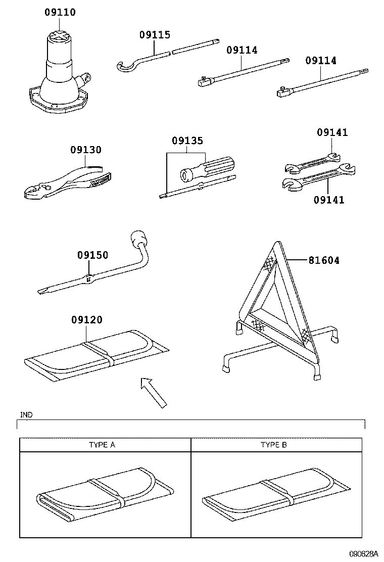 09111-0K170 JACK ASSY product image
