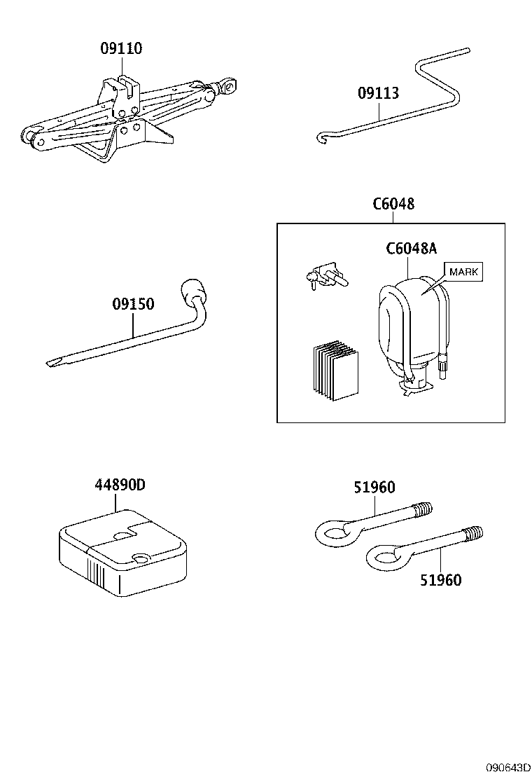 C6048-47050 SEALANT, REPAIR TIRE product image
