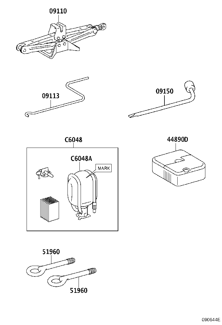 09110-47100 JACK ASSY product image
