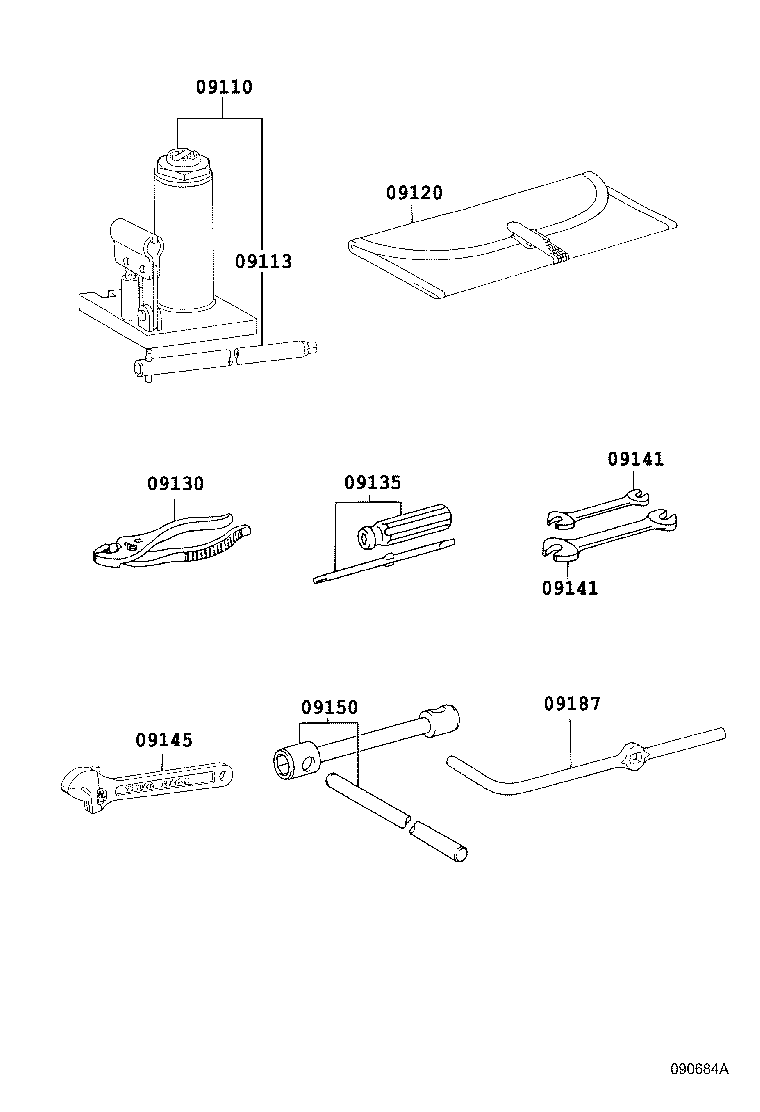 09111-37280 JACK ASSY product image