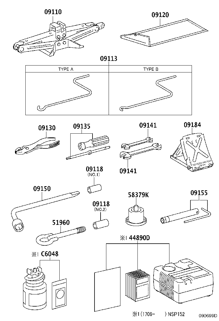 Toyota 09184-00010 STOPPER, WHEEL