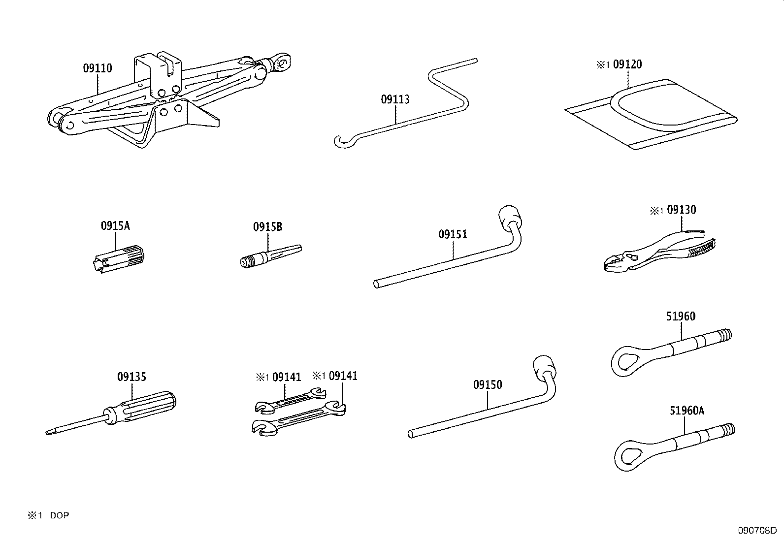 Toyota 0915B-53010 Genuine Toyota Part