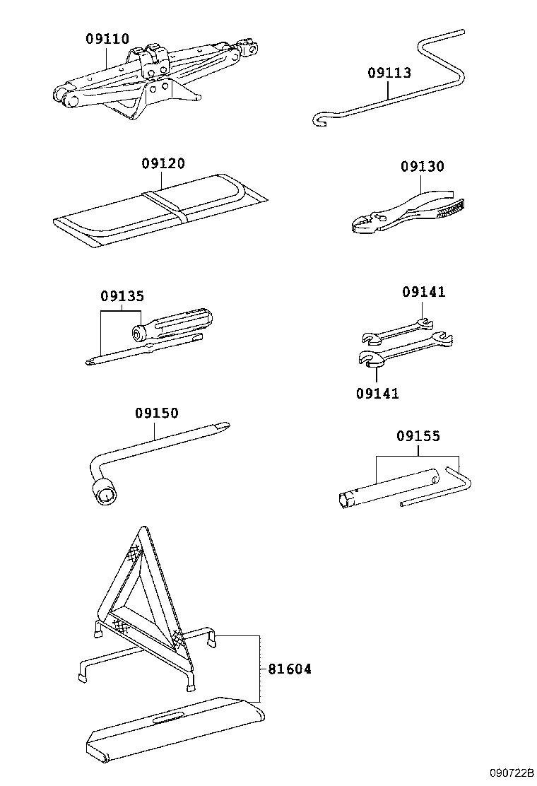 09110-12110 JACK ASSY product image