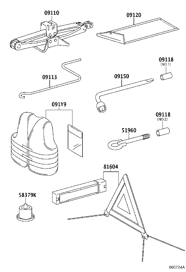 09111-0D150 JACK ASSY product image
