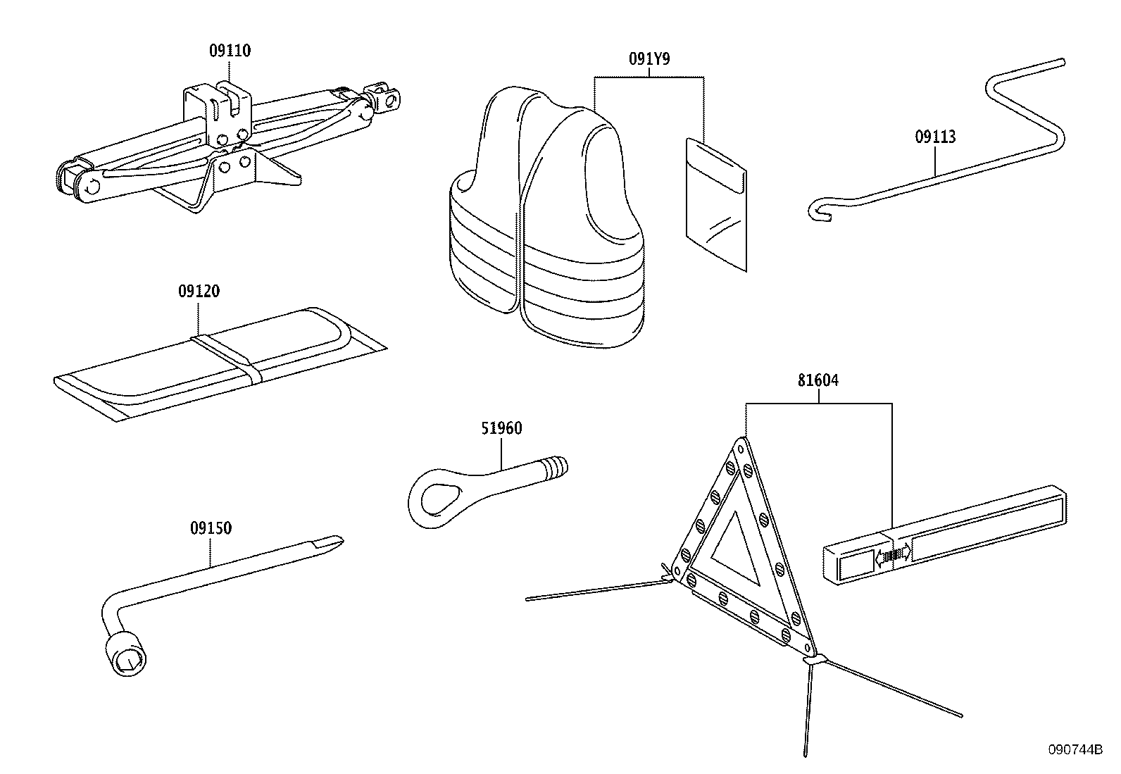 51961-02040 HOOK ASSY, FRONT product image