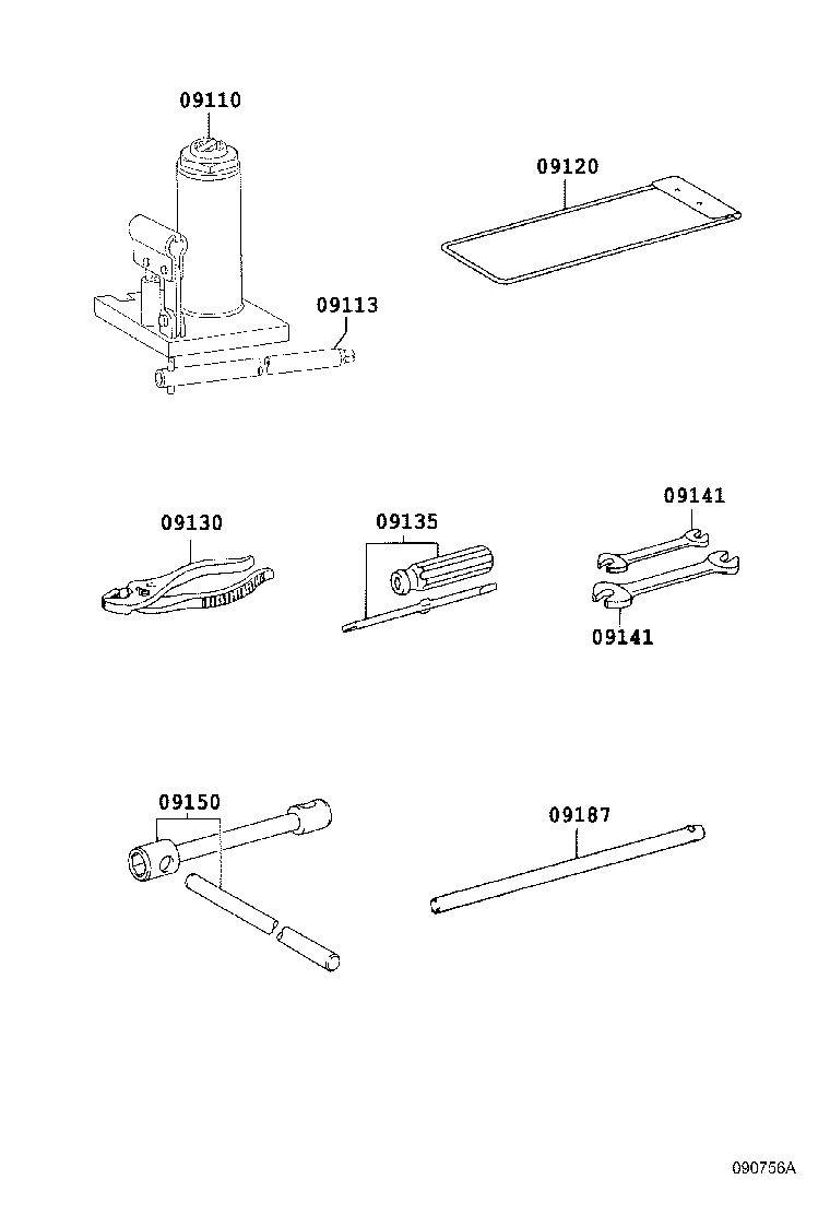 09111-37280 JACK ASSY product image